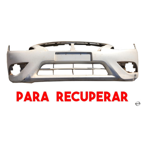Parachoque Dianteiro Nissan Versa 2013 A 2019 Para Recuperar Branco