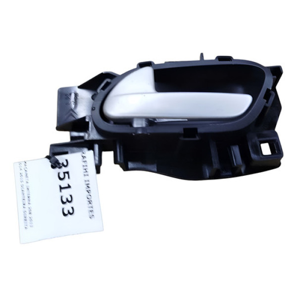 Maçaneta Interna 208 2013 2014 2015 Dianteira Direita Preto