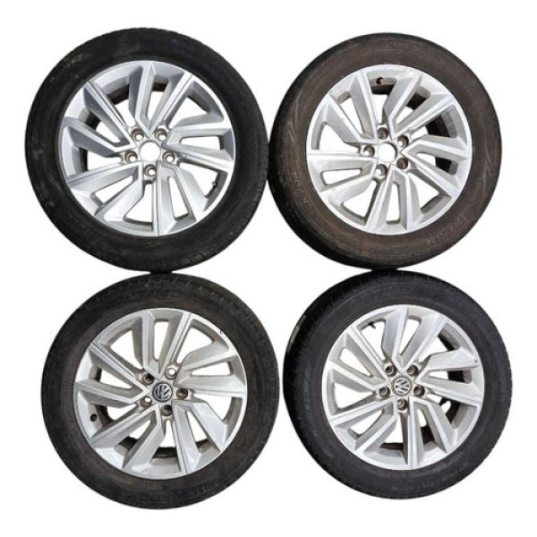 Jogo Roda Aro 16 Tcross 2020 2021 2022 5x100 Sem Pneu Cinza