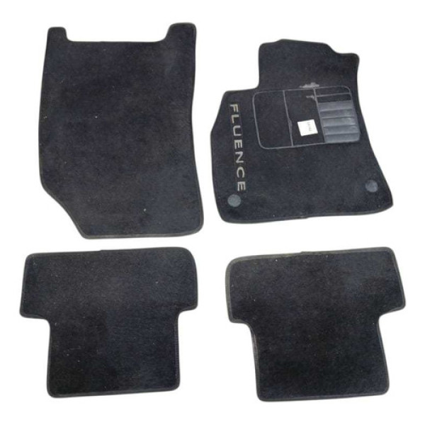 Jogo Tapete Renault Fluence Dynamique 2011 2012 2013 2014 Preto