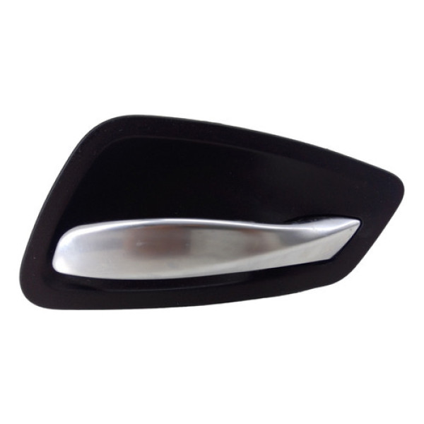 Maçaneta Interna Bmw 318 320 Dianteira Direita 2009 2010 Cromo/preta Dianteira