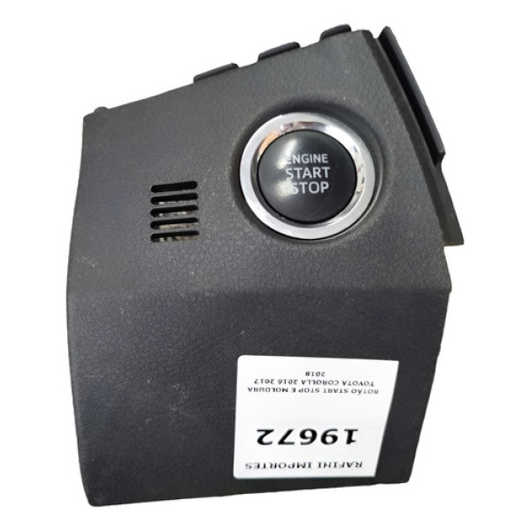 Botão Start Stop E Moldura Toyota Corolla 2016 2017 2018 Preto