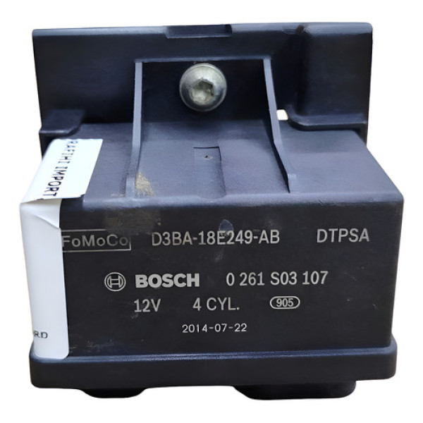 Módulo Relé Ventoinha Ford Ka Fiesta 2015 2016 2017 Preto