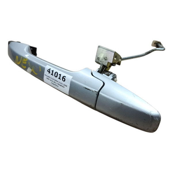 Maçaneta Externa Civic 2008 2009 2010 2011 Traseira Esquerda Prata Traseira