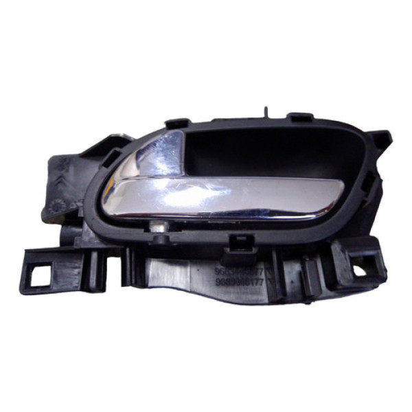 Maçaneta Puxador Interno Dianteiro Esquerdo C3 Picasso 2012 Prata Dianteira