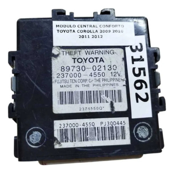 Modulo Central Conforto Toyota Corolla 2009 2010 2011 2012