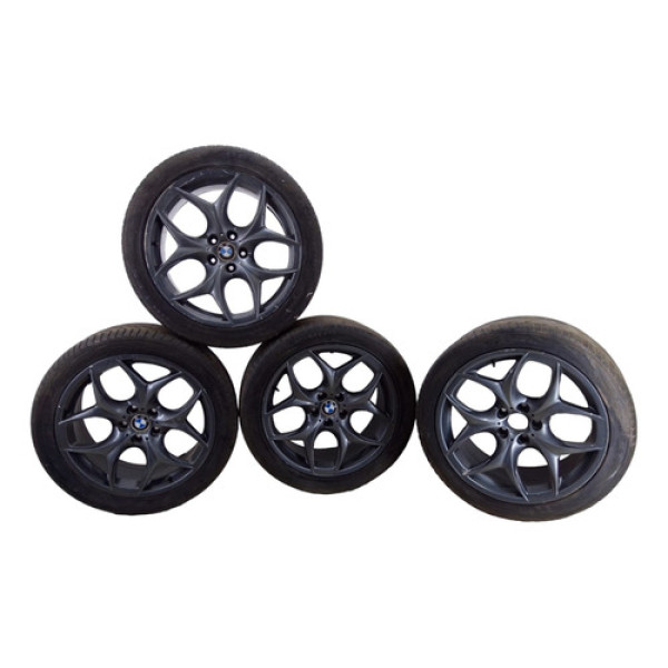Jogo De Roda Aro 20 Bmw X5 Sem Pneu Com Detalhe 5x120 Chumbo