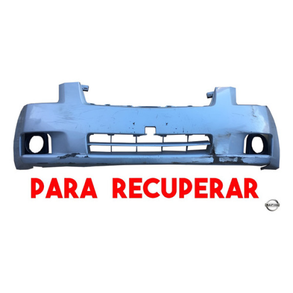 Parachoque Dianteiro Nissan Sentra 2012 Para Recuperar Prateado