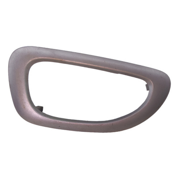 Moldura Maçaneta Interna Dianteira Direita 307 2007 2008 Prata Dianteira