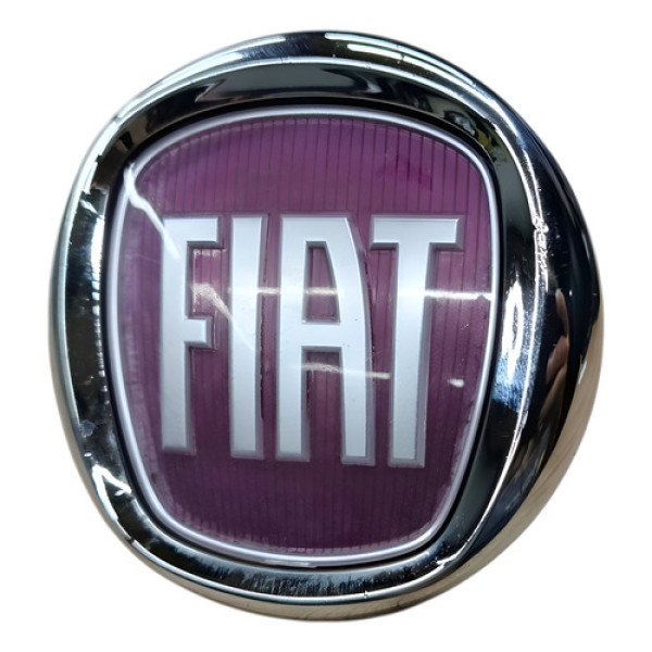 Botão Emblema Tampa Traseira Grand Siena 2015 Eletrica Prateado Traseira