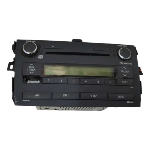 Radio Cd Player Toyota Corolla 2010 2011 2012 Com Detalhe