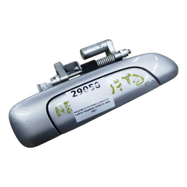 Maçaneta Externa Honda Fit Porta Traseira Direita 2006 2007 Prata Traseira