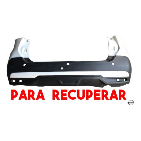 Parachoque Traseiro Nissan Kicks 2016 A 2020 Para Recuperar