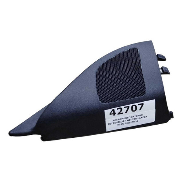 Acabamento Interno Retrovisor Twitter Lancer 2015 Esquerdo Preto