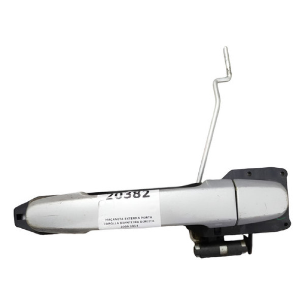 Maçaneta Externa Porta Corolla Dianteira Direita 2009 2014 Prata Dianteira