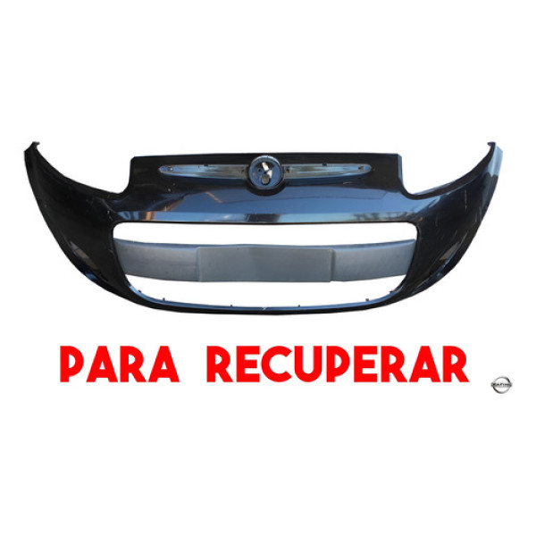 Parachoque Dianteiro Fiat Palio 2015 Para Recuperar Cinza-escuro
