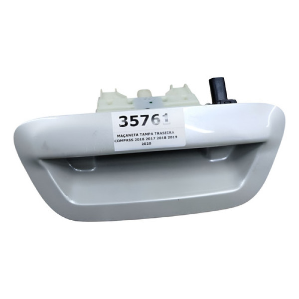 Maçaneta Tampa Traseira Compass 2016 2017 2018 2019 2020 Traseira Branco Perolado