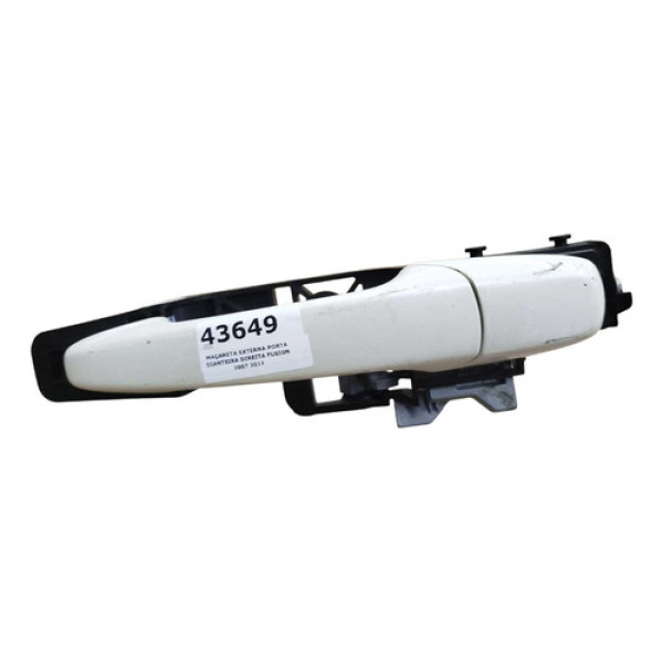 Maçaneta Externa Porta Dianteira Direita Fusion 2007 2011 Branco Dianteira