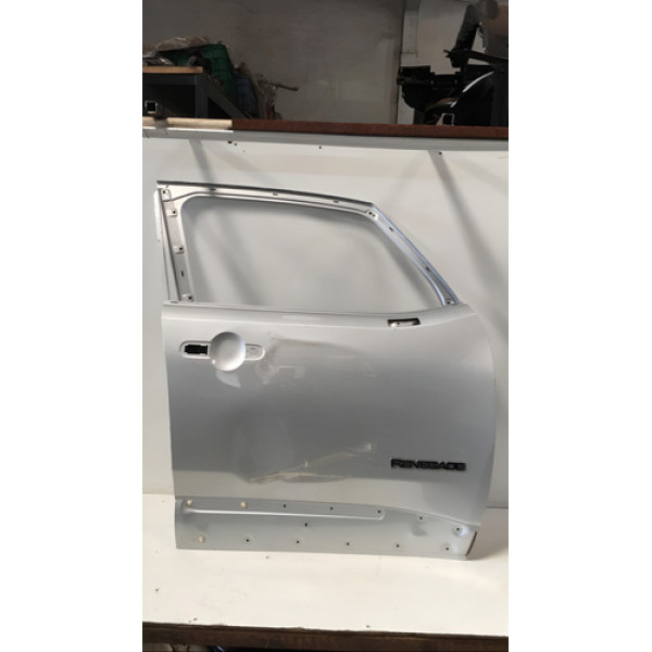 Porta Diant. Direita Prata Jeep Renegade 2016 - Com Detalhes Dianteira Direita Prateado