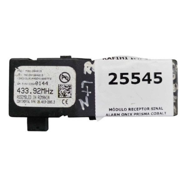 Módulo Receptor Sinal Alarm Onix Prisma Cobalt 28401928053
