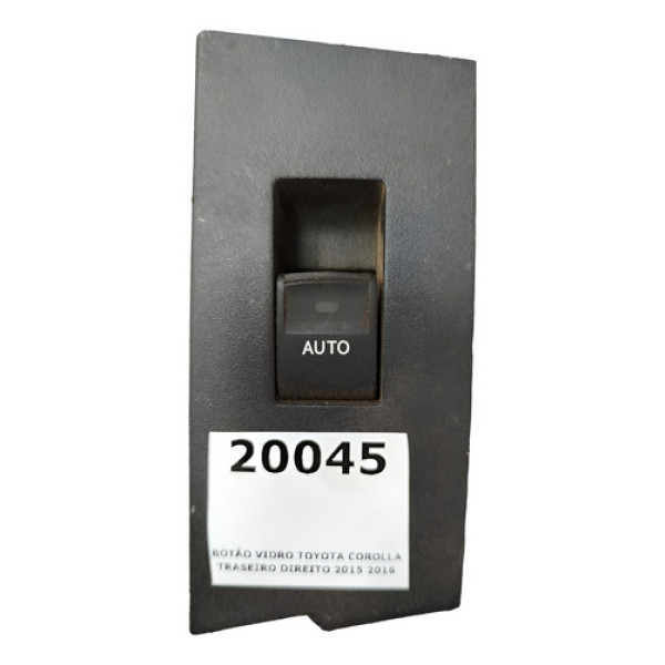 Botão Vidro Corolla Traseiro Direito 2015 2016