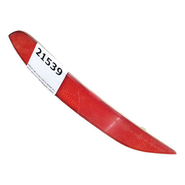 Refletor Olho Gato Bmw X1 2012 2013 Parachoque Lado Esquerdo Vermelho