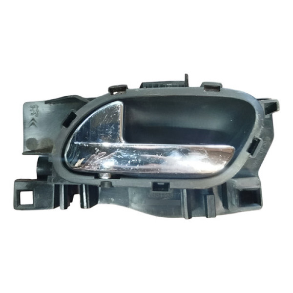 Maçaneta Interna Dianteira Esquerda Citroen C3 2014 2015  Preto Dianteira