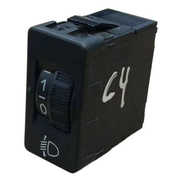 Comando Botão Regulagem Farol Citroen C4 Peugeot 307 2010 11 Preto