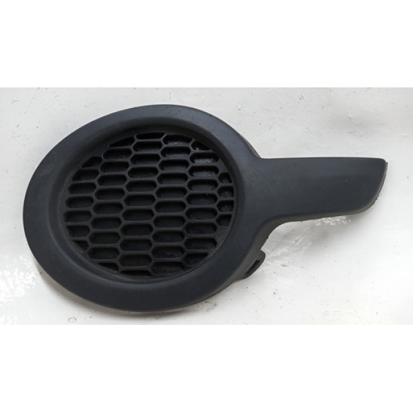 Moldura Tampa Farol Milha Esquerdo Peugeot 208 14 C/ Detalhe - Preto