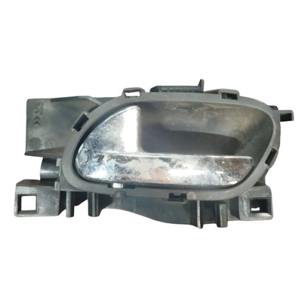 Maçaneta Dianteira Esquerda Interna Citroen C3 2014 2016 Preto Dianteira