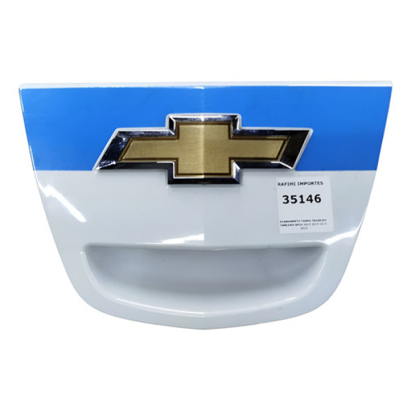 Acabamento Tampa Traseira Emblema Spin 2013 2014 2015 2016 Branco