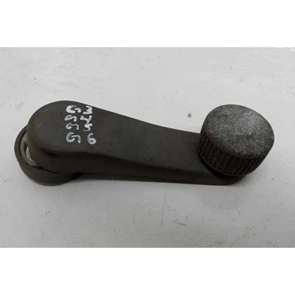 Manivela Vidro Porta Vw Gol G3 G4 G5 G6 C/ Riscos Cinza-escuro