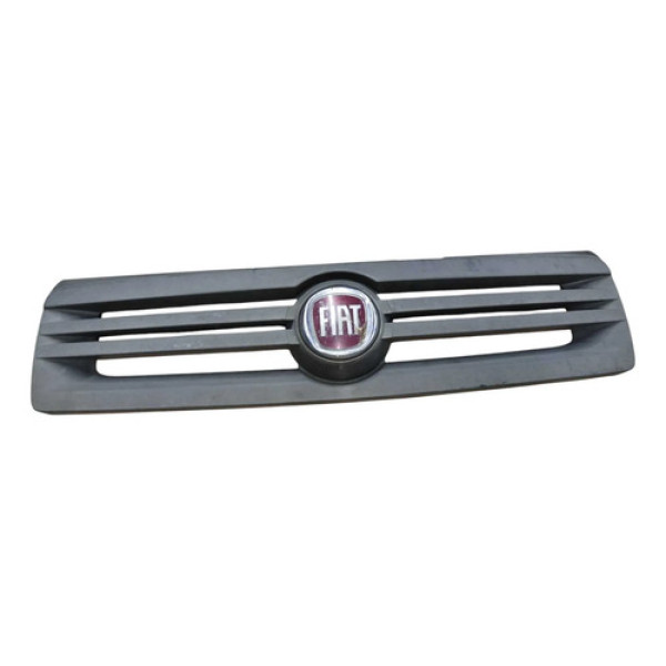 Grade Parachoque Dianteiro Fiat Uno Mile 2009 2010 Detalhe Cinza Fosco