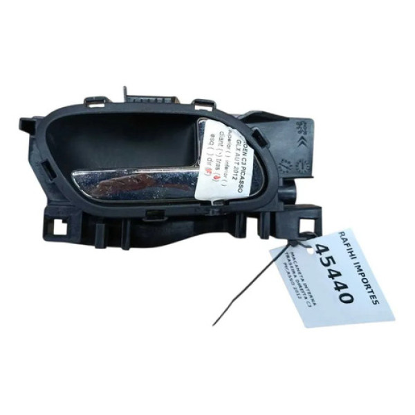 Maçaneta Interna Dianteira Esquerda C3 Picasso 2012 Preto Dianteira