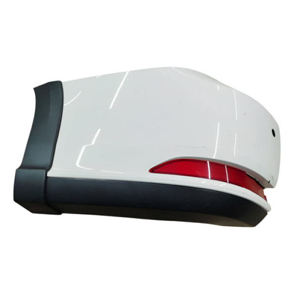 Polaina Parachoque Traseiro Saveiro 2018 Esquerdo Detalhe  Branca