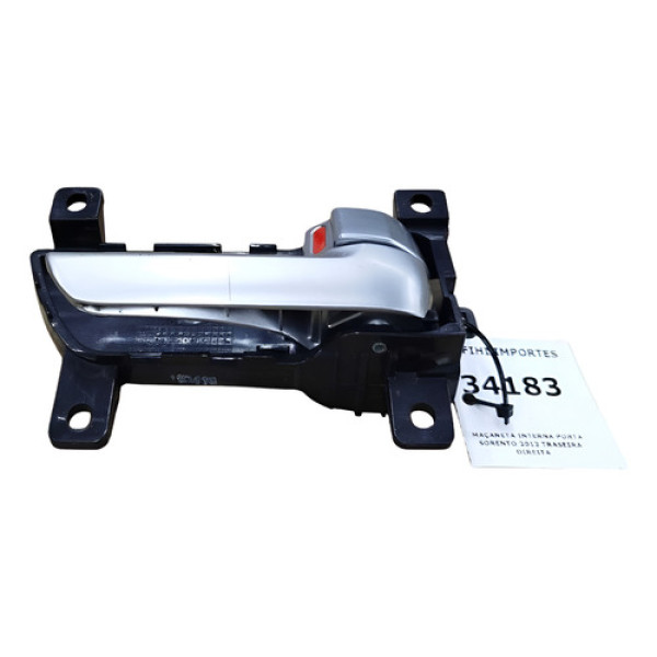 Maçaneta Interna Porta Sorento 2012 Traseira Direita Cinza