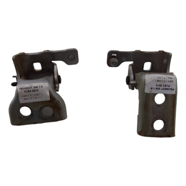 Par Dobradiça Porta Dianteira Esquerda Peugeot 308 2013