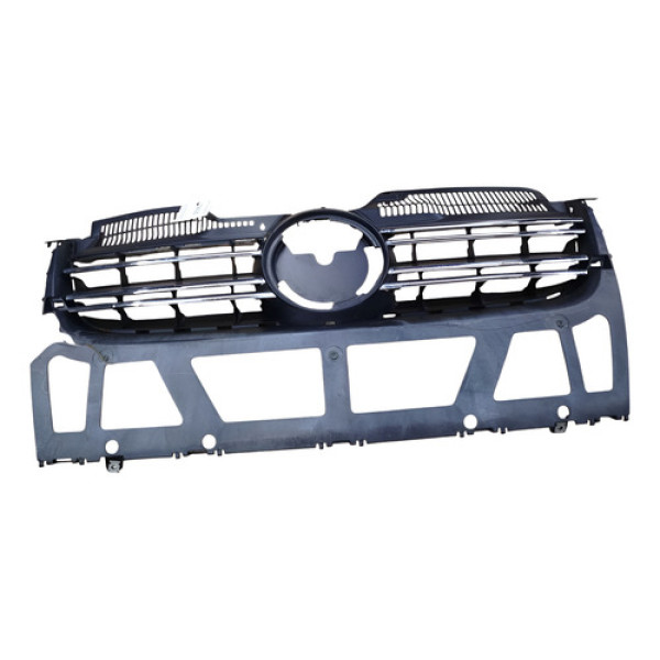 Grade Dianteira Volkswagen Jetta 2007 2008 2009 Detalhe Preto Fosco