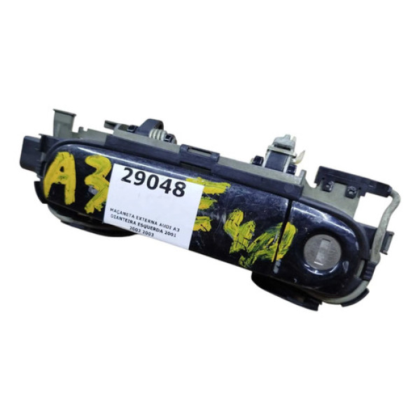 Maçaneta Externa Audi A3 Dianteira Esquerda 2001 2002 2003 Preto Dianteira