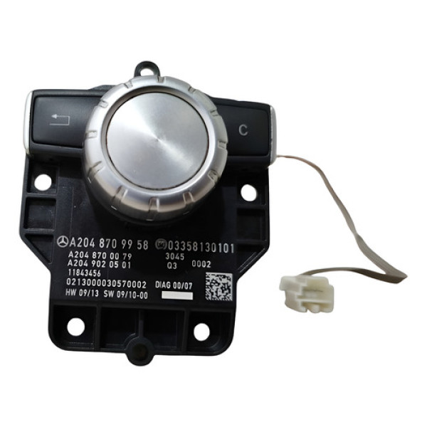 Comando Idrive Navegação Multimídia Mercedes C180 11 12 2013 Preto Polido