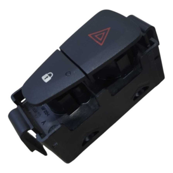 Botão Comando Pisca Alerta Trava Renault Sandero 2016 2017 Preto