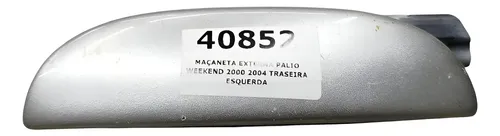 Maçaneta Externa Palio Weekend 2000 2004 Traseira Esquerda Prateado Traseira