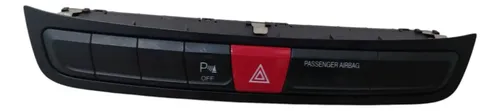 Comando Botão Pisca Alerta Jeep Renegade 2016 2017 2018 2019 Preto