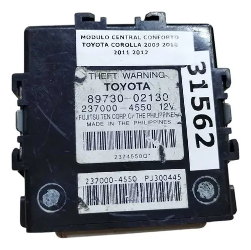 Modulo Central Conforto Toyota Corolla 2009 2010 2011 2012